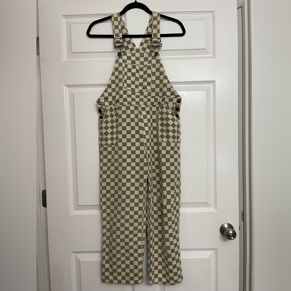 Roolee kids Peter Kavinsky Checkered Overalls | Size 13-14